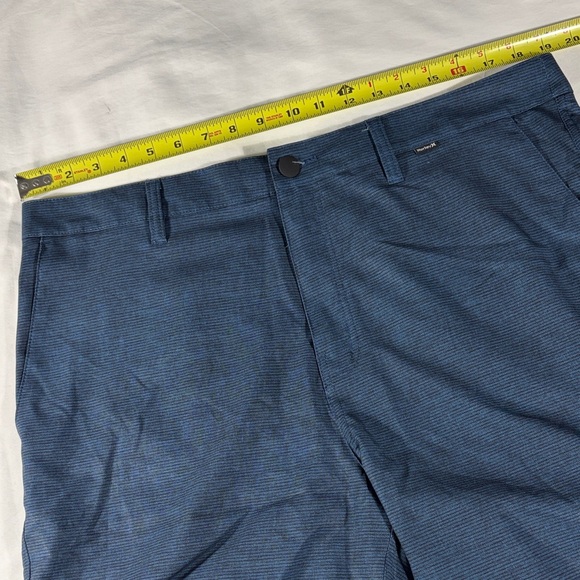 Hurley mens navy blue thin striped board shorts 9.5" inseam swimwear - size 36 - Picture 12 of 12